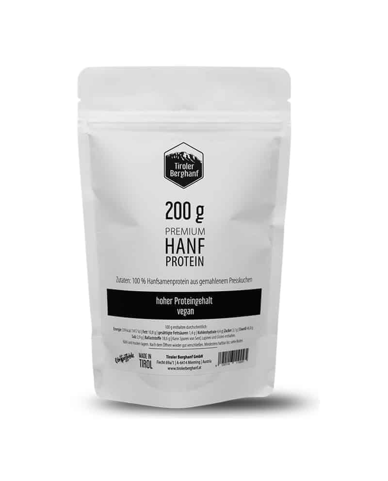 Premium Hanfprotein Made in Tirol